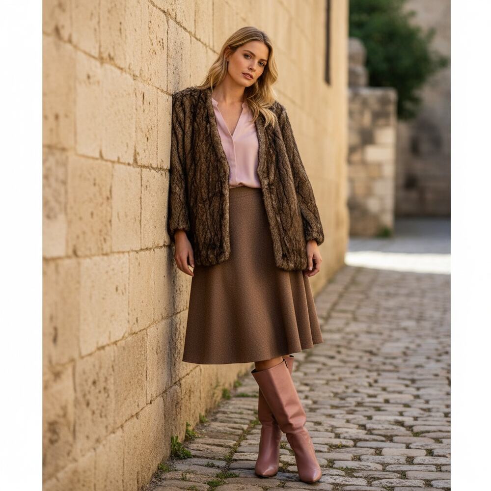 New Anthropologie Noemie Ultra Plush Faux Fur Coat $220